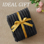 BEDELITE Fleece Black Throw Blanket - Image 6
