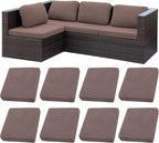 8Pcs Stretch Patio Cushion Covers, Outdoor Couch Covers Replacement, Outdoor by BIETYONE