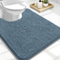 OLANLY Toilet Rugs U-Shaped 24x20, Soft Absorbent Chenille Contour Rugs