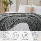 BEDELITE King Size Blanket for Bed, 300GSM Soft & Warm Fleece Blanket, - Image 2