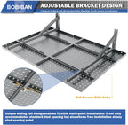2 Pack Garage Wall Shelving, 2x3ft Heavy Duty Wall Shelves, Gray