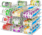 Can Organizer for Pantry 3 Tiers Rolling Can Storage Cupboard