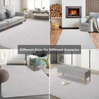 10X14 Large Area Rugs for Living Room Bedroom, Soft Fluffy Indoor Carpet - Image 7