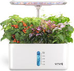8 Pods Hydroponics Growing System with LED Grow Light - White