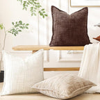 HPUK Fall Chenille Soft Throw Pillow Covers 18x18 Set of 2, Accent Cushion - Image 7
