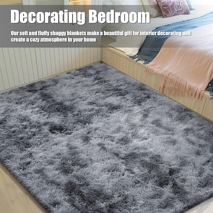 9x12 Fluffy Area Rugs for Living Room, Large Fuzzy Shag Area Rug for Bedroom - Image 6