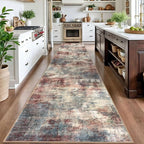 IOHOUZE Abstract Runner Rug 3x16 Ft Washable Runners - Image 2
