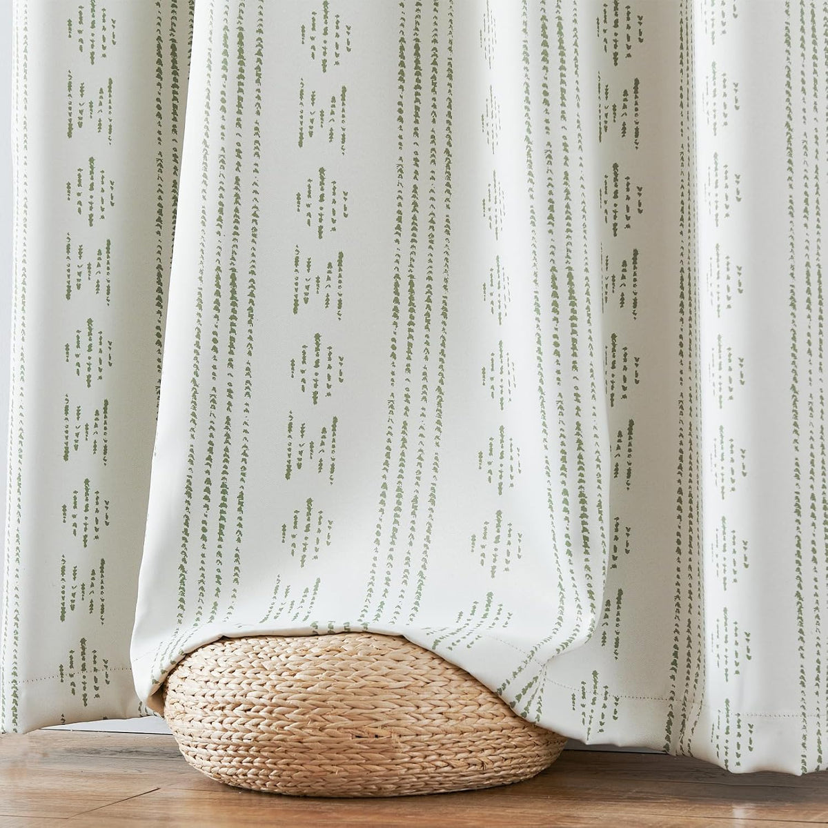 jinchan Boho Blackout Curtains 63 Inch Length for Bedroom Living Room