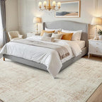 5x7 Area Rugs for Living Room Washable Rug: Anti-Skid Abstract Modern Living - Image 2