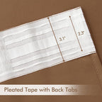 MIULEE Back Tab Blackout Curtains 84 Inch Length 2 Panels Set - Image 4