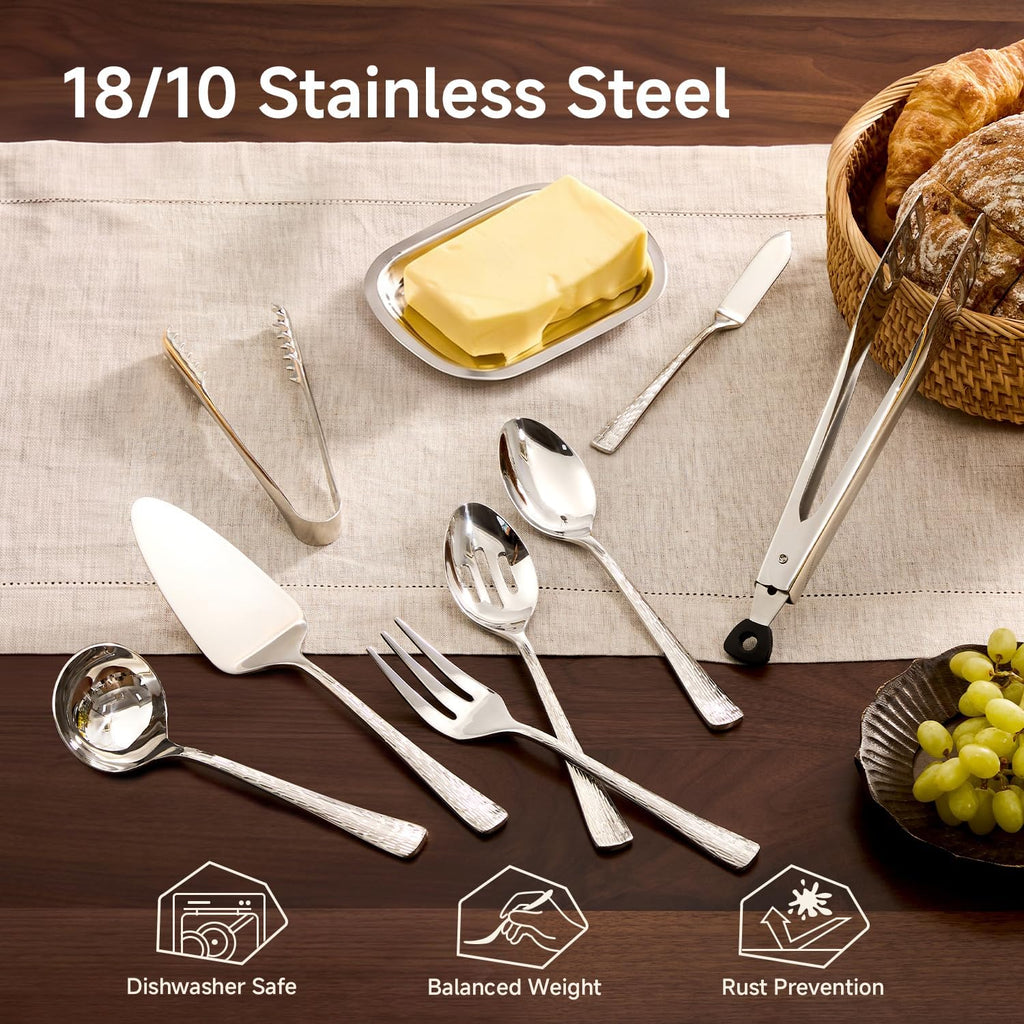 16 Piece Serving Utensils Set, 18/10 Stainless Steel Hostess Utensils