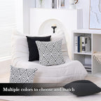 HPUK Decorative Throw Pillow Covers Set of 4 Geometric Design Linen Cushion - Image 6