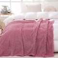 Dusty Pink Throw Blanket 108"×90" inches Gifts by Puncuntex