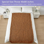 Bigacogo Chunky Knit Throw Blanket - Image 6