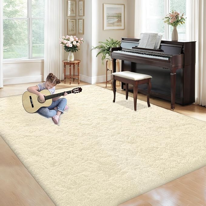5x7 Area Rug for Living Room: Fluffy Shag Soft Washable Rugs Fuzzy Plush Indoor - Image 7