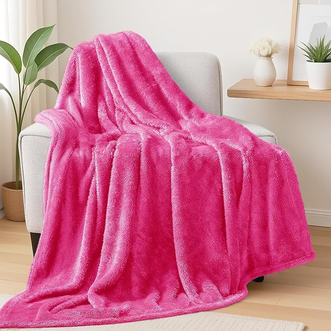 Exclusivo Mezcla Plush Fuzzy Fleece Throw Blanket Extra Large, Super Soft by ExclusivoMezcla