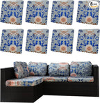 Outdoor Cushion Covers Set, Replacement by SUKAIKEQA