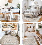 Washable 4x8 Hallway Runner Rug: Vintage 8ft Soft Runners - Image 8