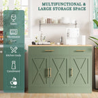 Shintenchi 42" Buffet Cabinet with Storage, Kitchen Barn Door Cabinet