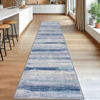 KOZYFLY Modern Abstract Washable Rug Runner 2.6x14 Hallway Rug Runner Non-Slip - Image 3