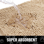 Smiry Dog Door Mat for Muddy Paws, Absorbent Dirt Trapper Non Slip Quick Dry - Image 5
