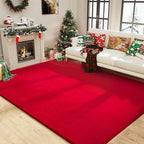 Amearea Large Modern Area Rugs for Bedroom Living Room, 6x9 Feet Red Thickened - Image 7