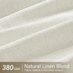 MIULEE Pinch Pleated Linen Curtains 96 Inches Long 2 Panels - Image 4