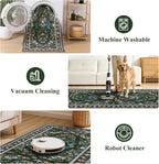 HEBE Washable Hallway Runner Rug 2'x 6' Non Slip Kitchen Rugs Runner, Low Pile - Image 5