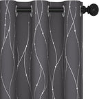 Deconovo Grey Blackout Curtains by Deconovo