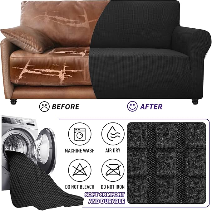 ZNSAYOTX Super Stretch Couch Cover Universal Sofa Covers - Image 7