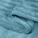 BEDELITE Fleece Blanket Twin Size – 3D Ribbed Jacquard Soft and Warm Decorative - Image 9