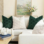 decorUhome St. Patrick’s Day Shamrock Green Pillow Covers 20x20 Inch Set of 2 - Image 2