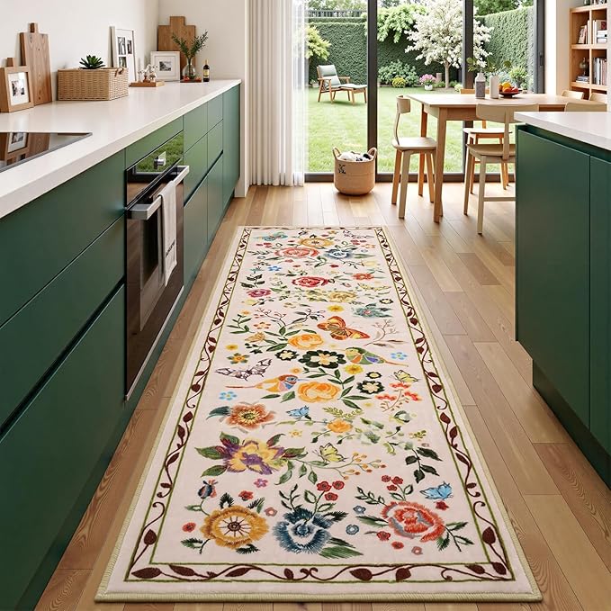 Rugflix 2x6 Runner Rug for Hallway, Washable Kitchen Runner Non Slip, Soft Low - Image 7