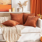 MIULEE Rust Decorative Throw Pillow Covers - Image 7
