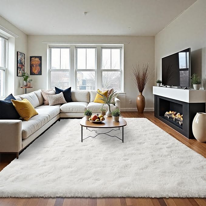 LOCHAS Ultra Soft Indoor Modern Area Rugs Fluffy Living Room Carpets - Image 4