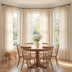 jinchan Evelyn Embroidered Linen Curtains - Image 3