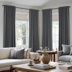 Guken 100% Blackout Curtains 84 Inch Length 2 Panels Set - Image 8