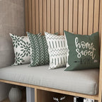 YCOLL Pillow Covers 20x20 Set of 4, Modern Sofa Throw Pillow Cover, Decorative - Image 5