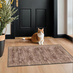 Brown 2x4 Entryway Runner Rugs, Small Runners by HazoHaus