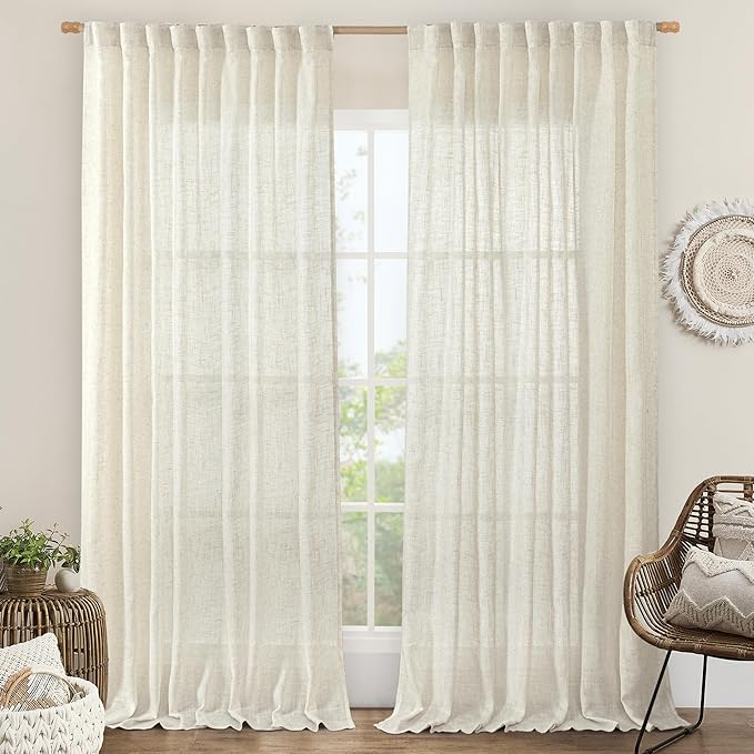 LAMIT Extra Wide Linen Curtains by LAMIT