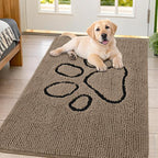 Smiry Dog Door Mat for Muddy Paws, Absorbent Dirt Trapper Non Slip Quick Dry by Smiry