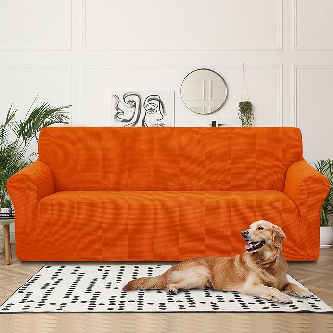 U-NICE HOME 4 Seater Stretch Couch Cover Sofa Cover Washable Sofa Slipcover - Image 2