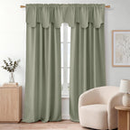 NICETOWN Curtain Valances Privacy Protection Blackout Window Valance