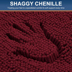 Smiry Bathroom Rugs 30X20, Luxury Chenille Extra Soft Absorbent Bath Mat
