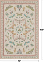 Hazo Haus Floral Pink Rugs for Bedroom Girls 6x9 - Image 2