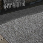 Superior Large Indoor/Outdoor Area Rug, Multi-Tone Reversible Braided Floor Decor for Patio, Front Porch, Entryway, Living Room, Office, Nursery, Artistic Home, 3' x 5', Canvas-White