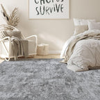 Nakagishi 5x7 Area Rugs Living Room: Washable Abstract Large Neutral Soft Rug - Image 4