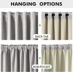 MIULEE 100% Blackout Linen Curtains - Image 5