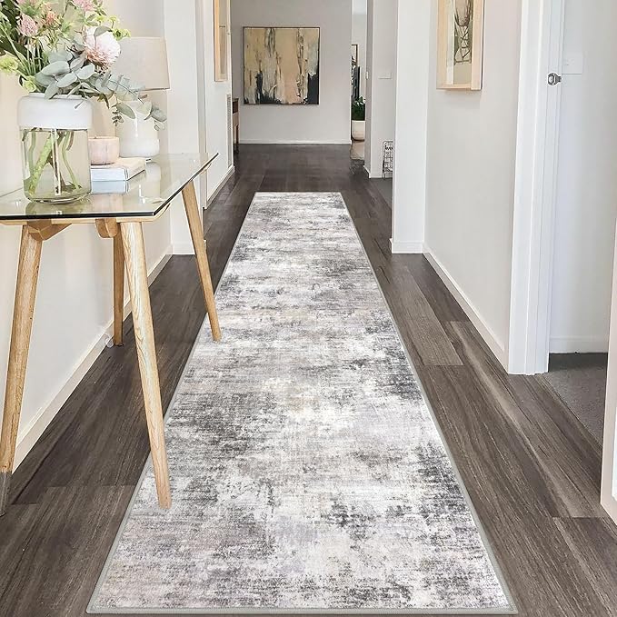 IOHOUZE Abstract Runner Rug 2x10 Ft Washable Runners - Image 8