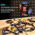 TOPLINE 14-Piece T-Handle Allen Wrench Set, Hex Keys Set with Storage Rack